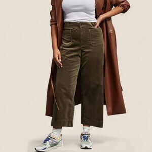 Anthropologie plus size Olive Colette Corduroy Crop Wide-Leg Pants | size 22